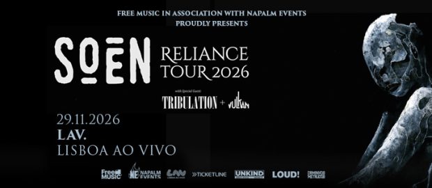 Soen return to Portugal supported by Tribulation and Vulkan