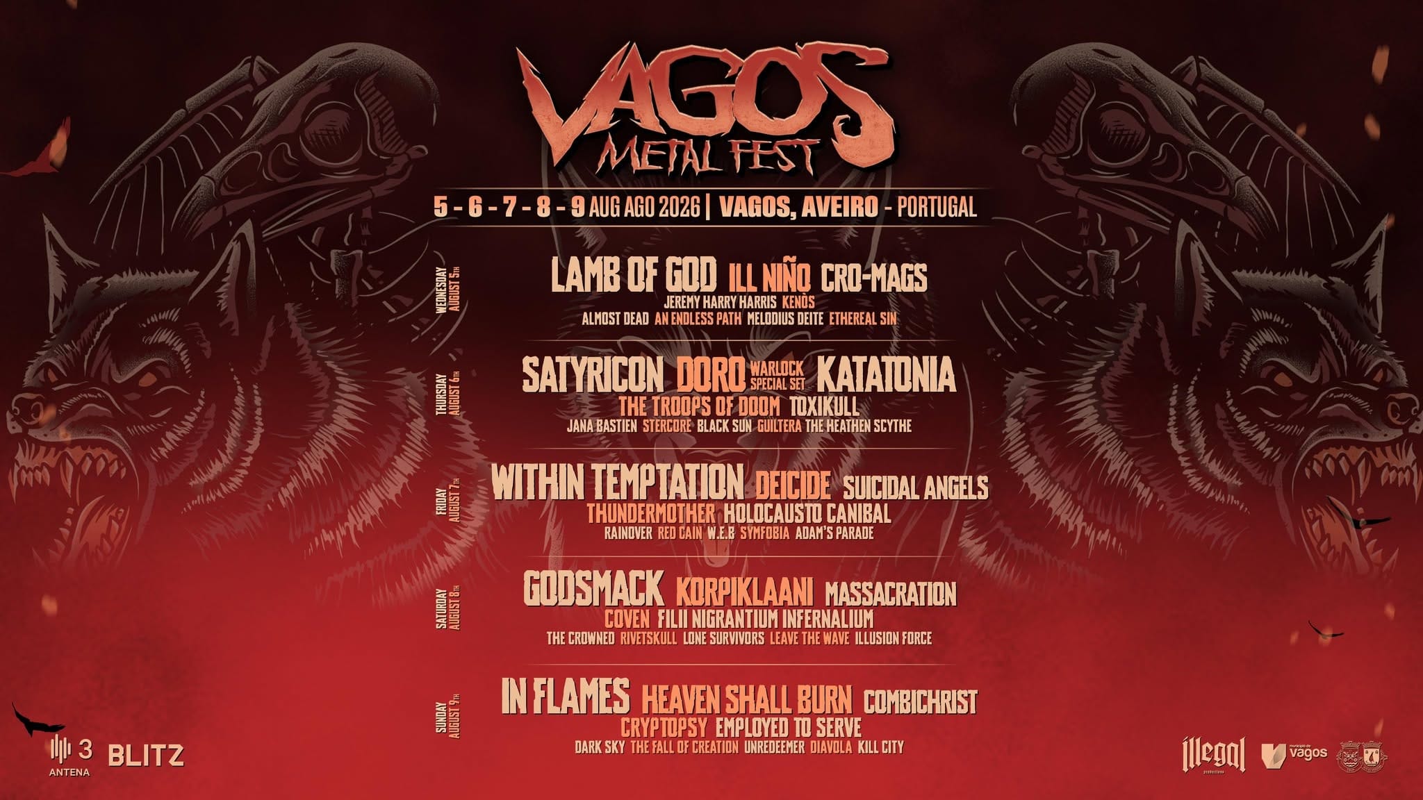 Vagos Metal Fest 2026 poster