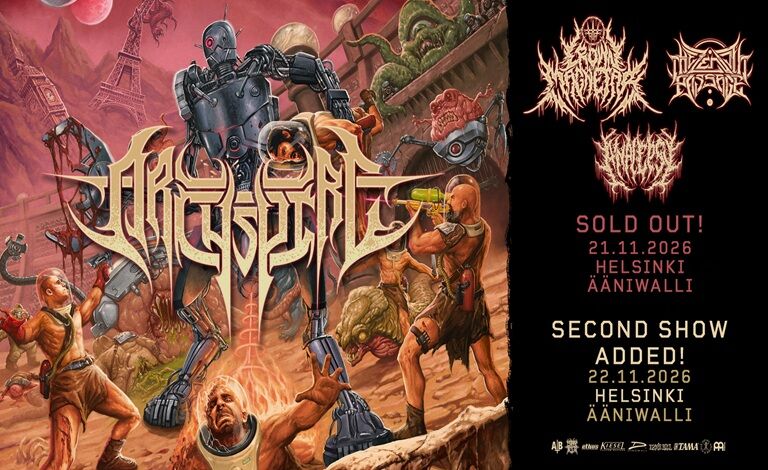 Archspire add a second Helsinki date as Ääniwalli show sells out
